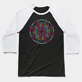 Mandala Rainbow 02592 Baseball T-Shirt